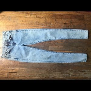 Topshop light acid wash denim